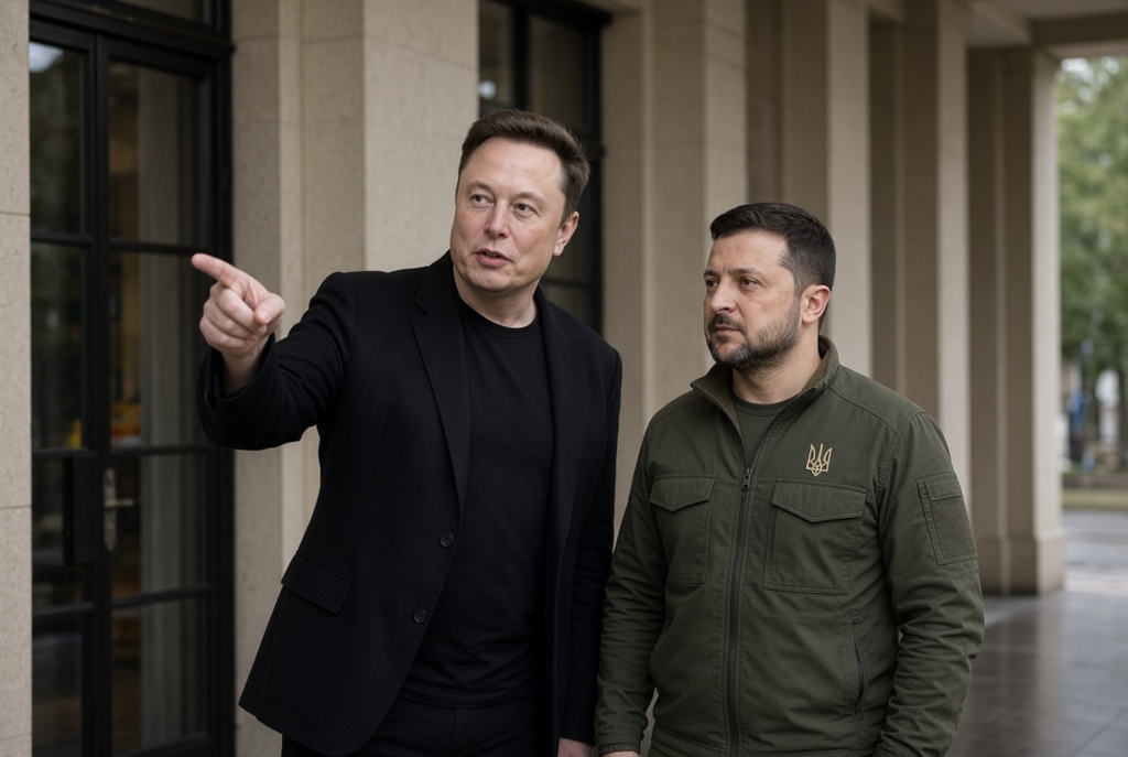 Elon Musk cere demisia lui Zelenski: Reacții violente pe X și apărare din partea emisarului lui Putin