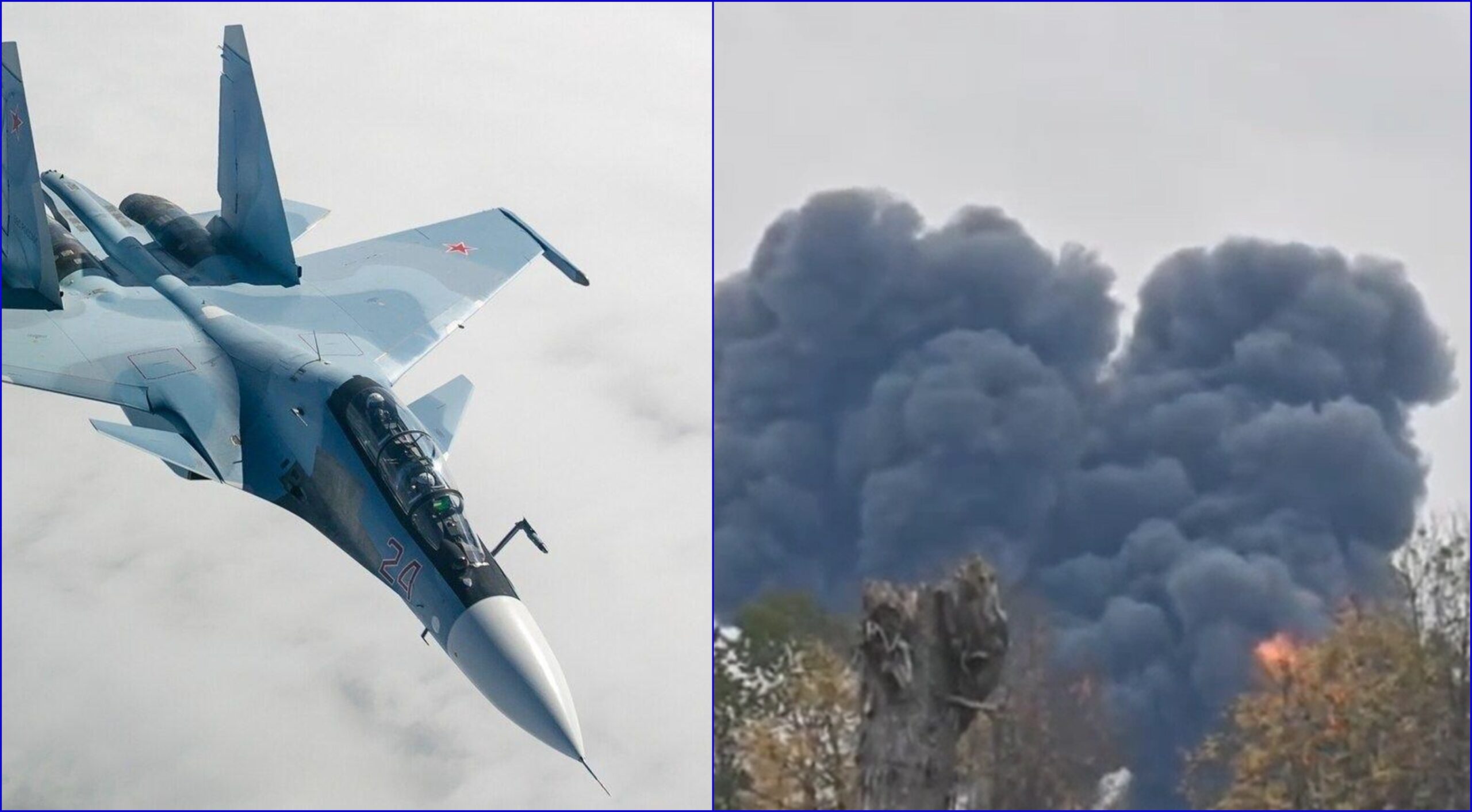 Un avion de vânătoare rusesc Su-30SM s-a prăbușit în timpul unui zbor de antrenament în Kaliningrad