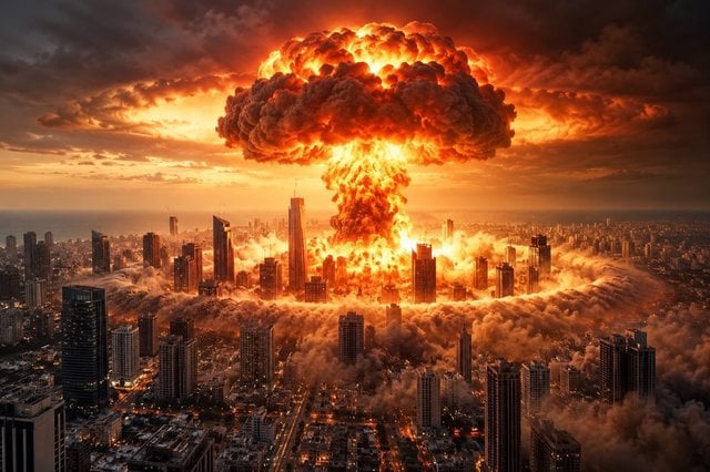 Benjamin Netanyahu folosește imagini AI cu o explozie nucleară în Tel Aviv pentru a avertiza alegătorii