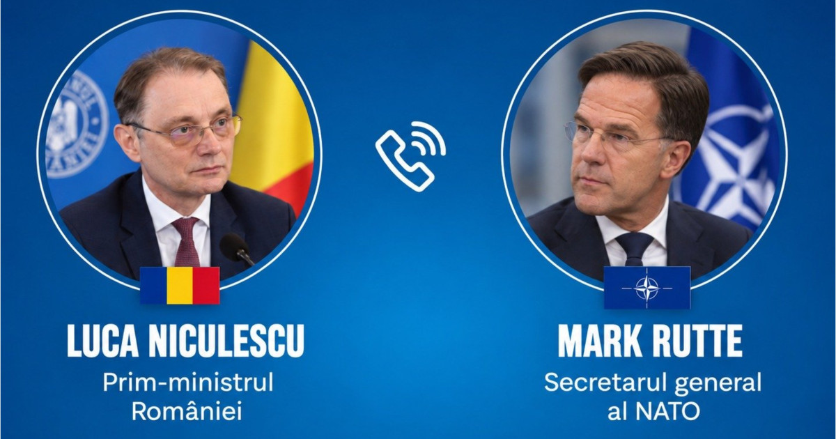 Luca Niculescu și Mark Rutte au discutat despre securitatea de pe Flancul estic și din Marea Neagră