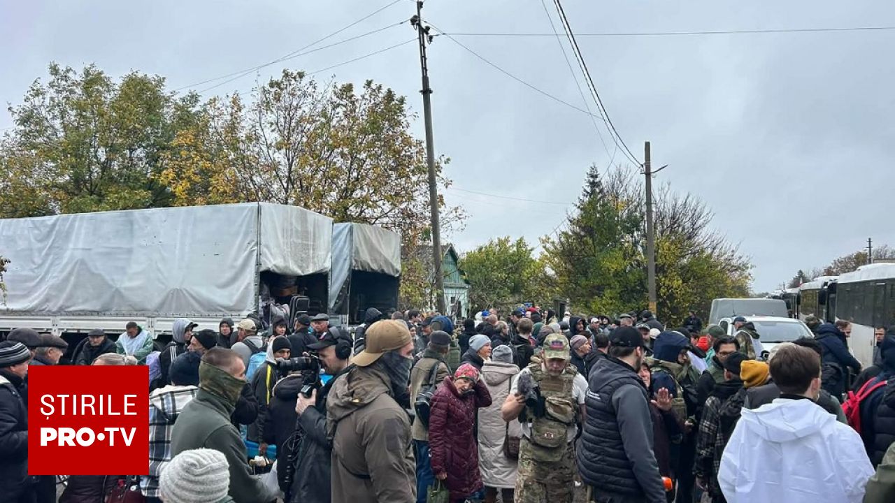 Evacuarea centurilor de ocupare: sute de ucraineni părăsesc Oleșki printr-un traseu prin Rusia și Belarus
