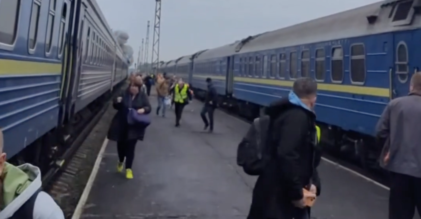 Atac cu dronă asupra unui tren de pasageri în apropierea frontierei ucrainene cu Polonia