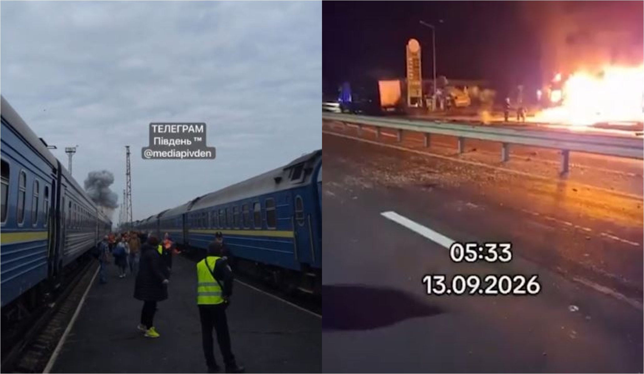 Atac cu drone rusești la granița de frontieră dintre Ucraina și Polonia: un tren de pasageri a fost lovit