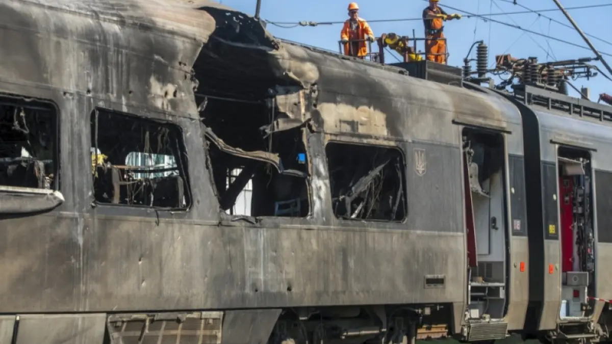 Atac cu dronă asupra unui tren de pasageri lângă granița polono-ucraineană, în care călătoreau oficiali europeni