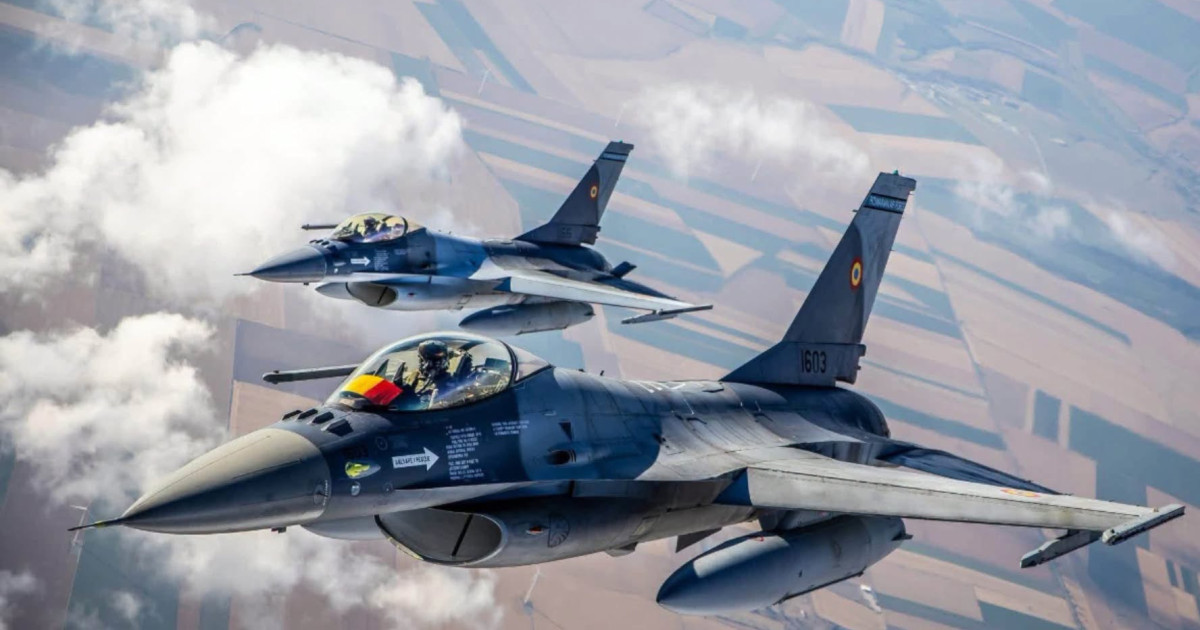 Alertă aeriană în Tulcea: MApN a ridicat două avioane F-16 după detectarea unei ținte în Ucraina