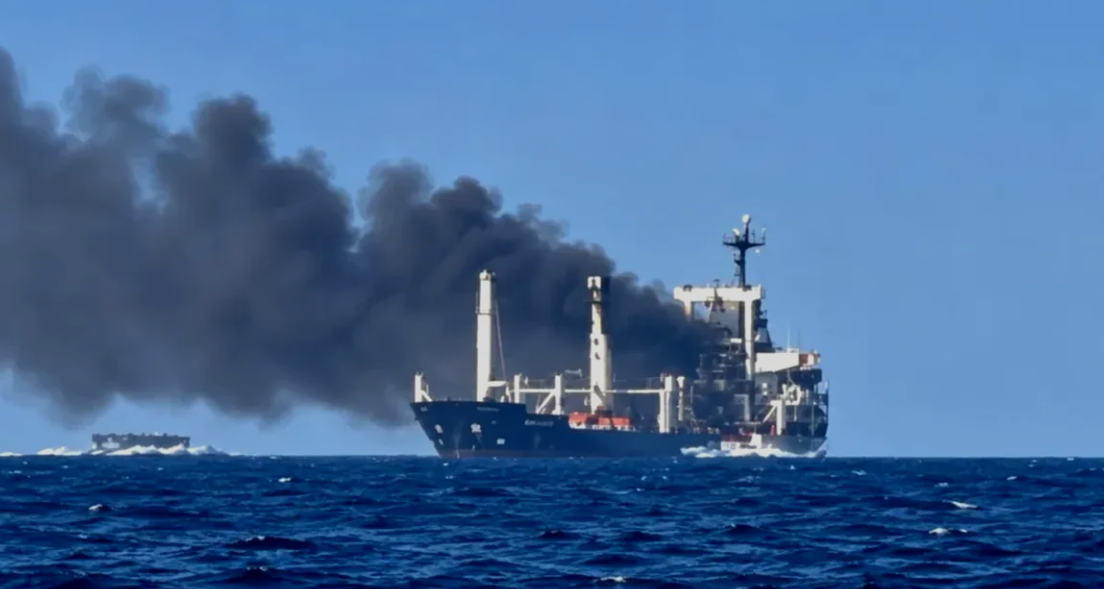 Atac cu dronă asupra unei nave comerciale în Marea Neagră, lângă platforma românească Pescăruș