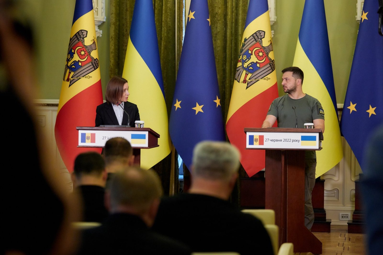 Zelenski susține că Rusia a atacat intenționat Moldova cu drone în timpul zborului său prezidențial