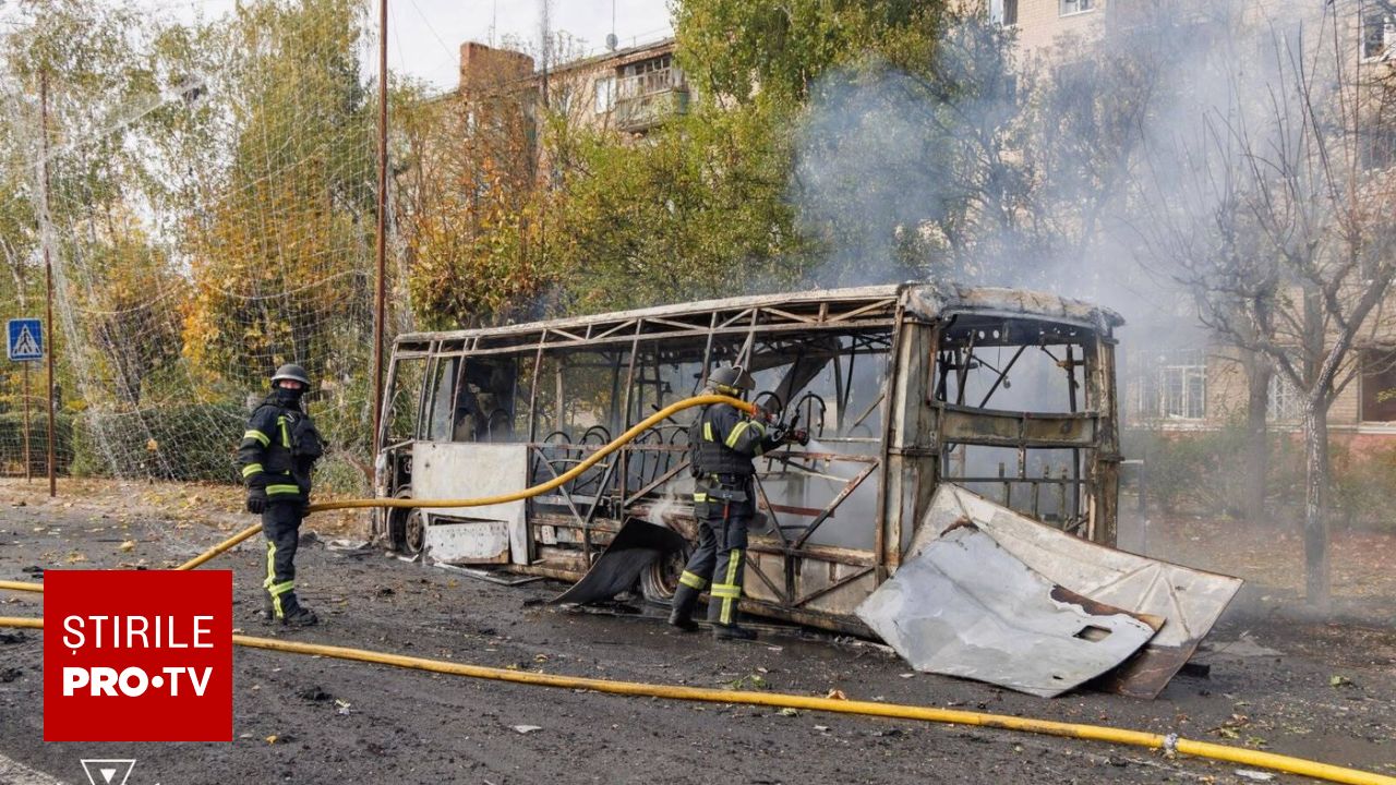 Atac rusesc devastator asupra unor autobuze în Kramatorsk: cel mai sângeros incident din acest an
