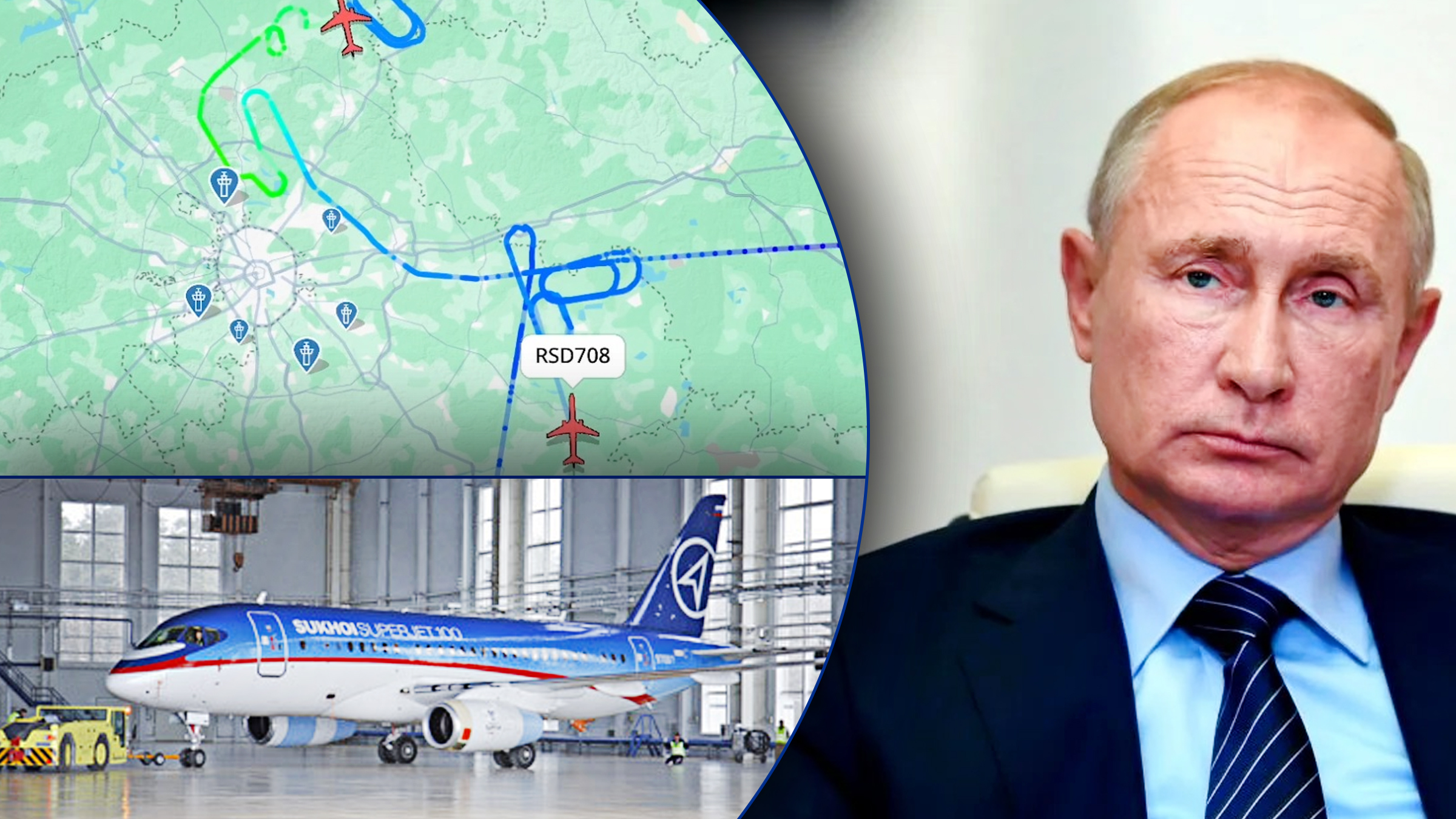 Avioanele lui Vladimir Putin au fost blocate în aer după un atac masiv cu drone asupra Moscovei