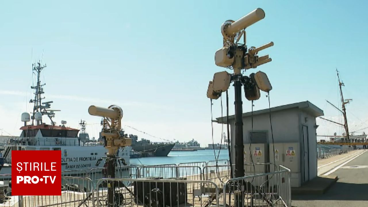 România întărește securitatea porturilor militare de pe Marea Neagră cu sisteme de supraveghere avansate