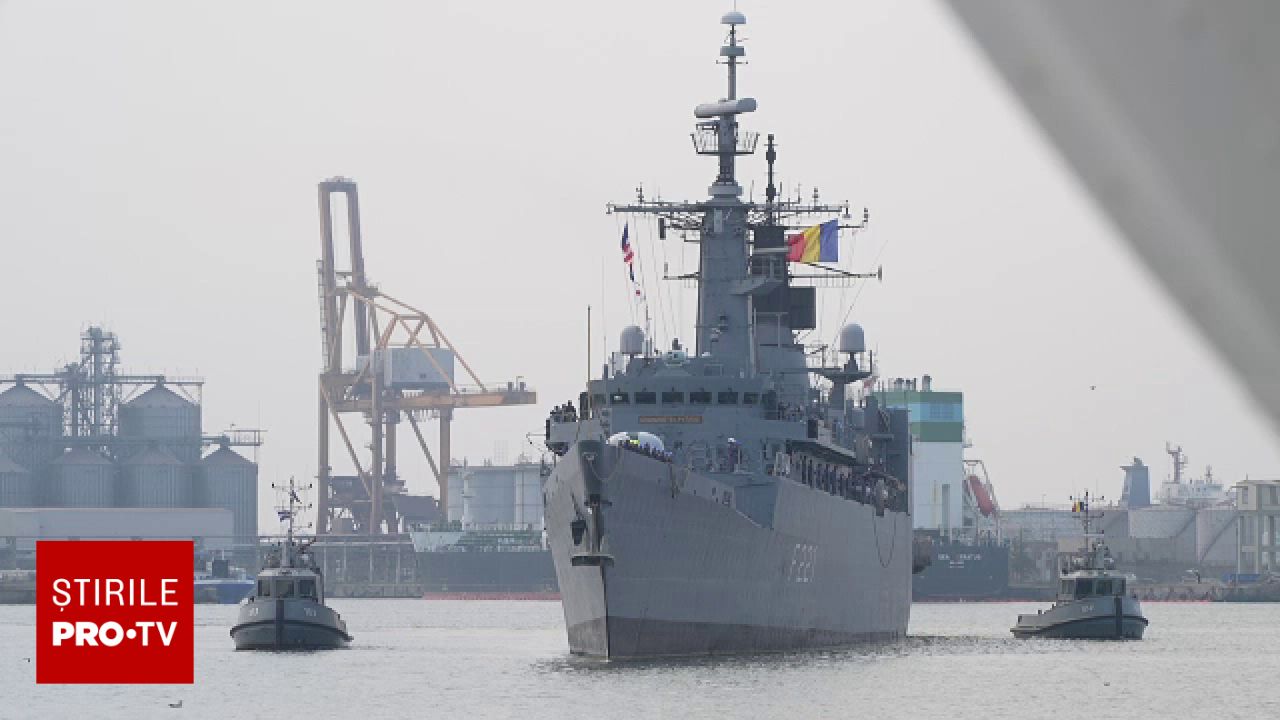 Fregata Regele Ferdinand s-a întors în portul Constanța după o misiune NATO în Marea Mediterană